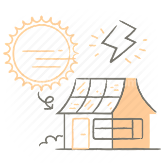 electric, electricity, power, energy, solar, house, home